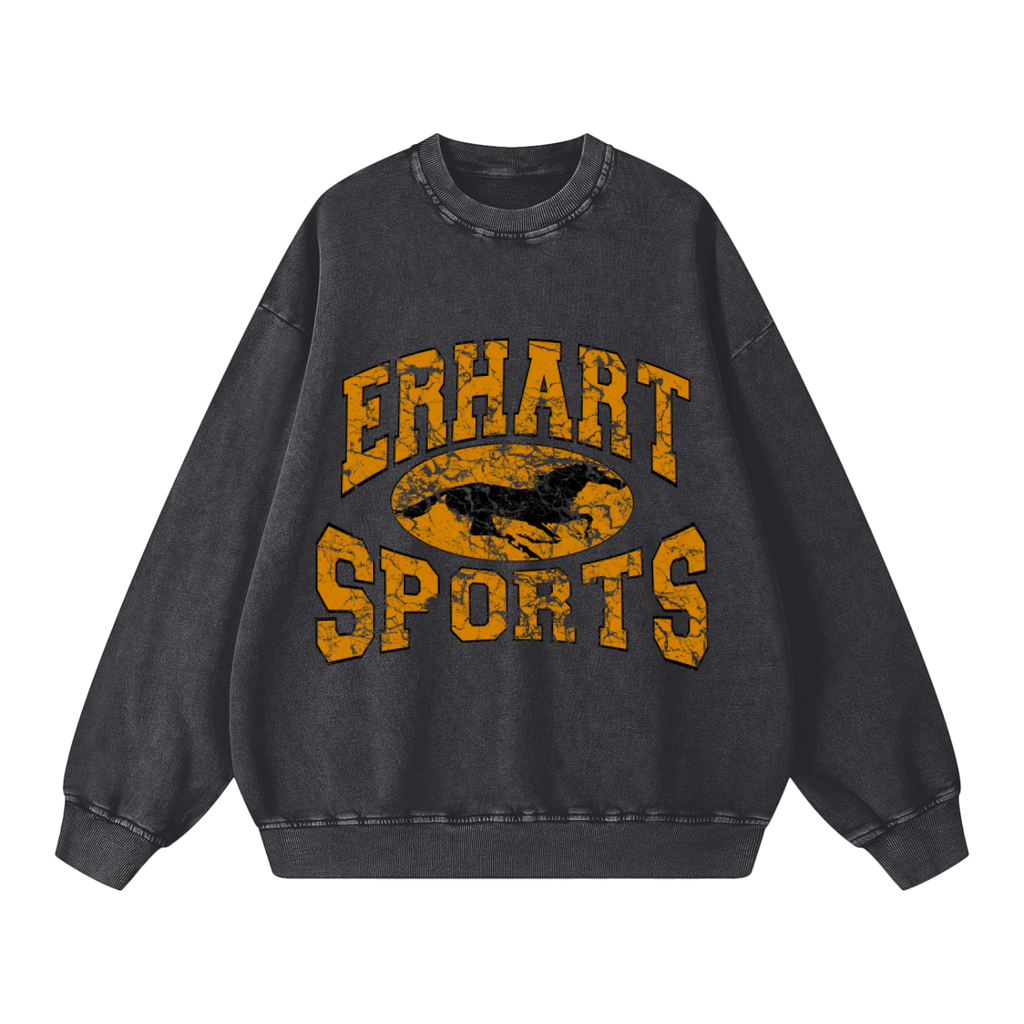 Snow Washed Oversized Sweatshirt 100% cotton