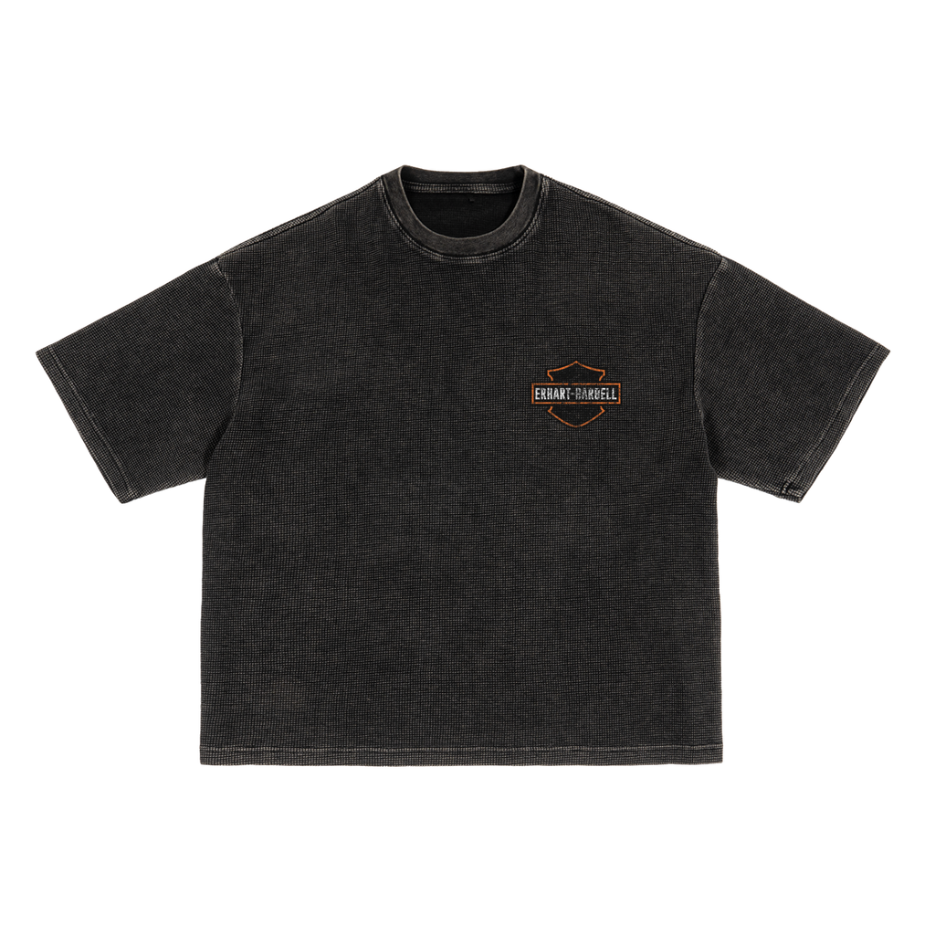 Textured Waffle Washed Boxy T-Shirt
