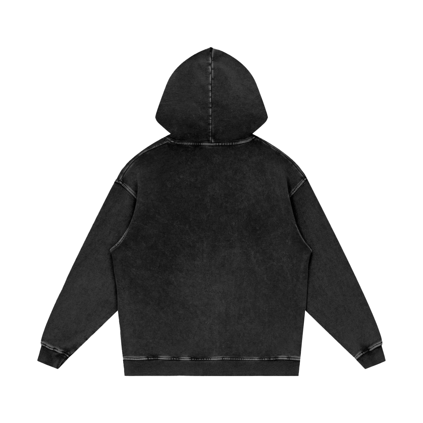 Snow Washed Loose Heavy 100% Cotton Hoodie